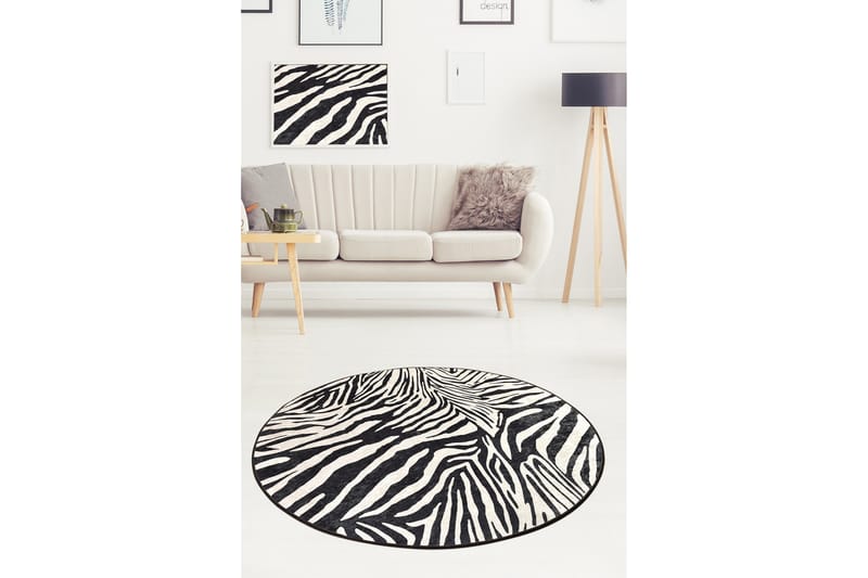 Rund Matte Zebra (100) - Tekstiler - Tepper & Matter - Moderne tepper - Friezematter