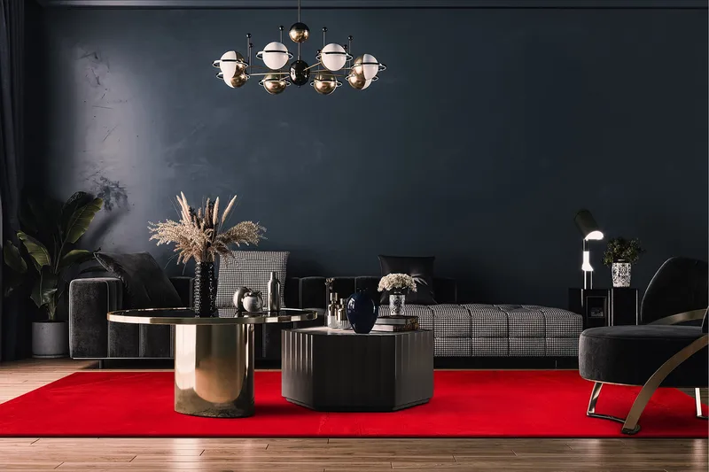 Soft Wiltonteppe 200x290 cm - Rød - Tekstiler - Tepper & Matter - Moderne tepper - Friezematter