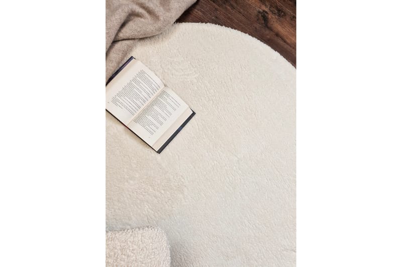 Soft Wiltonteppe Rundt 120 cm - Hvit - Tekstiler - Tepper & Matter - Moderne tepper - Friezematter