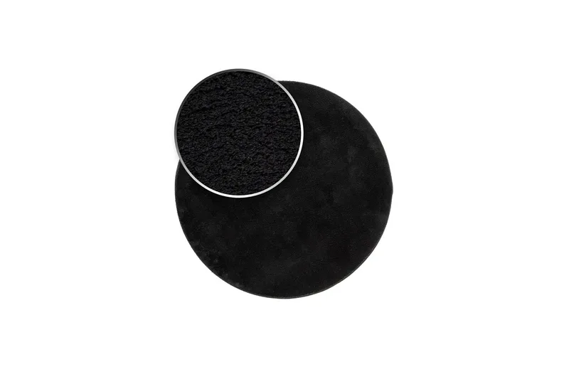 Soft Wiltonteppe Rundt 120 cm - Svart - Tekstiler - Tepper & Matter - Moderne tepper - Friezematter