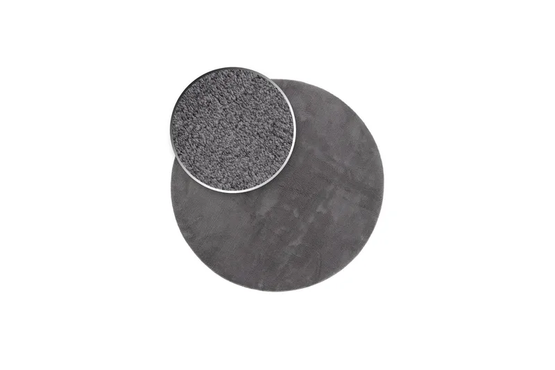 Soft Wiltonteppe Rundt 240 cm - Grafittgrå - Tekstiler - Tepper & Matter - Moderne tepper - Friezematter