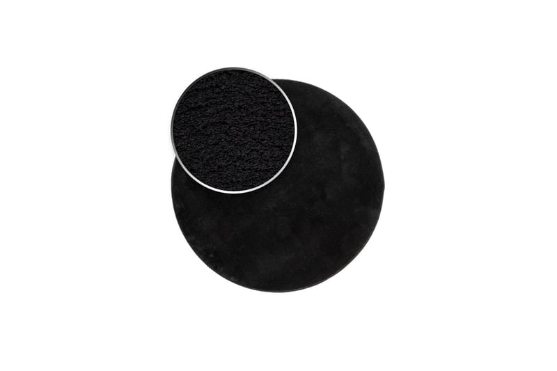 Soft Wiltonteppe Rundt 240 cm - Svart - Tekstiler - Tepper & Matter - Moderne tepper - Friezematter