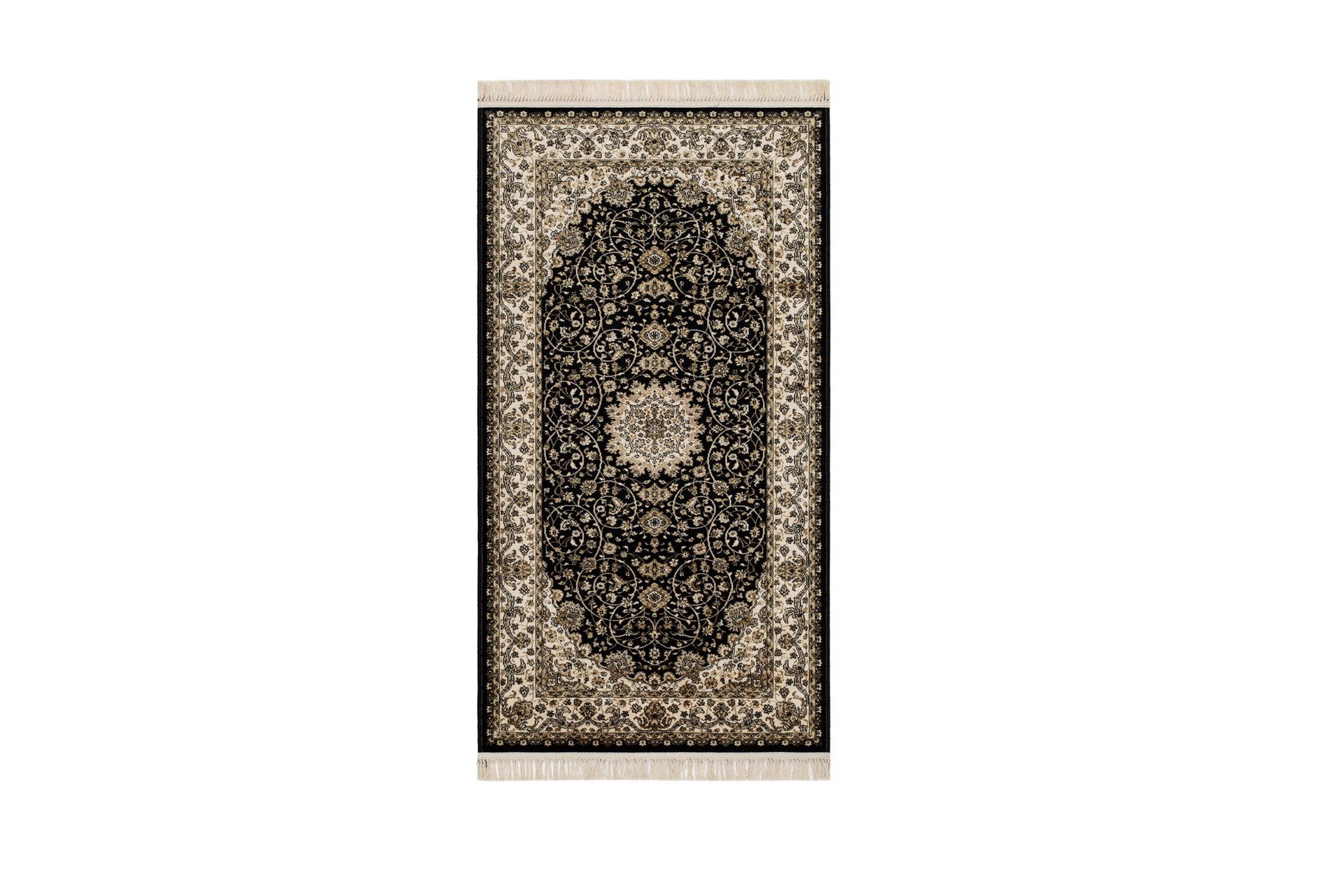 Teheran Wiltonmatte Rektangulær 80x150 cm - Svart