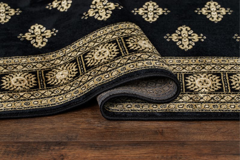 Teheran Wiltonmatte Rektangulær 80x350 cm - Svart - Tekstiler - Tepper & Matter - Moderne tepper - Friezematter