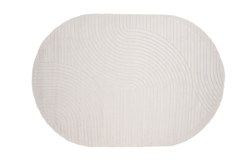 Vince Wiltonteppe 240x340 cm Oval - Hvit - Tekstiler - Tepper & Matter - Moderne tepper - Friezematter