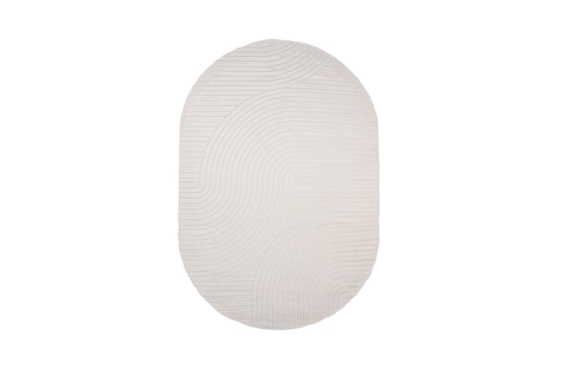 Vince Wiltonteppe 240x340 cm Oval - Hvit - Tekstiler - Tepper & Matter - Moderne tepper - Friezematter
