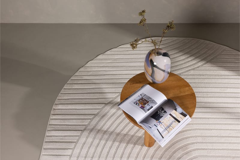Vince Wiltonteppe 240x340 cm Oval - Hvit - Tekstiler - Tepper & Matter - Moderne tepper - Friezematter