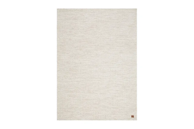 Gåsöga Ullteppe 200x300 cm Rektangulær, Beige