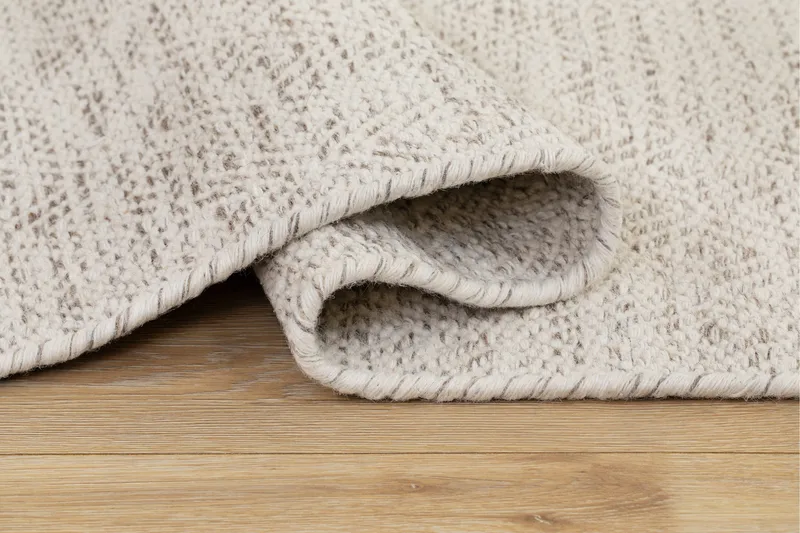 Gåsöga Ullteppe 200x300 cm Rektangulær - Beige - Tekstiler - Tepper & Matter - Moderne tepper - Ullteppe