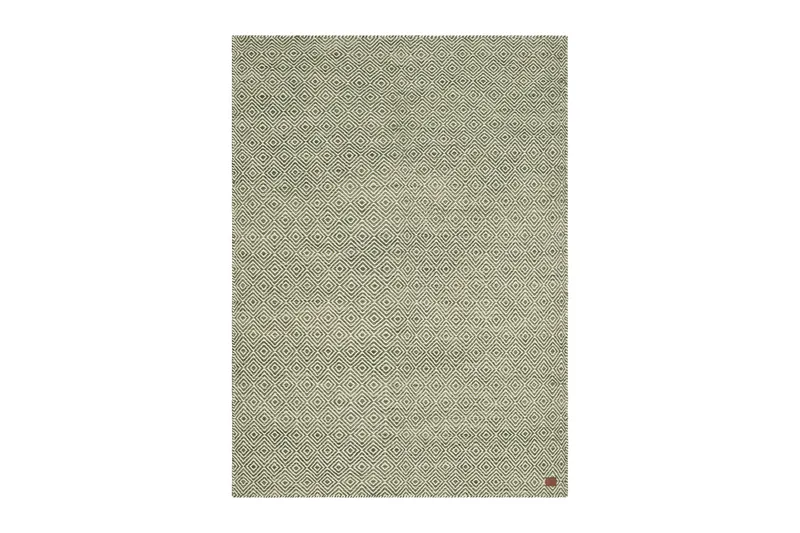 Gåsöga Ullteppe 200x300 cm Rektangulær - Grønn - Tekstiler - Tepper & Matter - Moderne tepper - Ullteppe