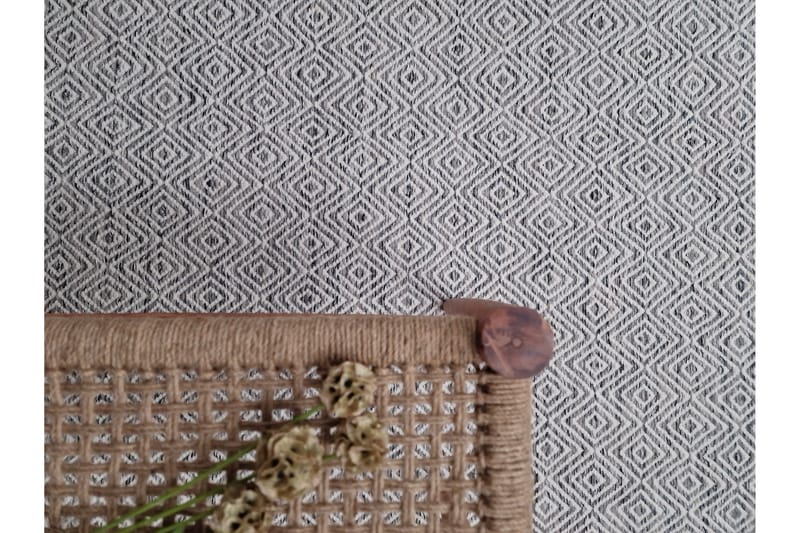 Gåsöga Ullteppe 240x340 cm Rektangulær - Grå - Tekstiler - Tepper & Matter - Moderne tepper - Ullteppe