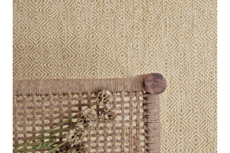 Gåsöga Ullteppe 240x340 cm Rektangulær - Gul - Tekstiler - Tepper & Matter - Moderne tepper - Ullteppe