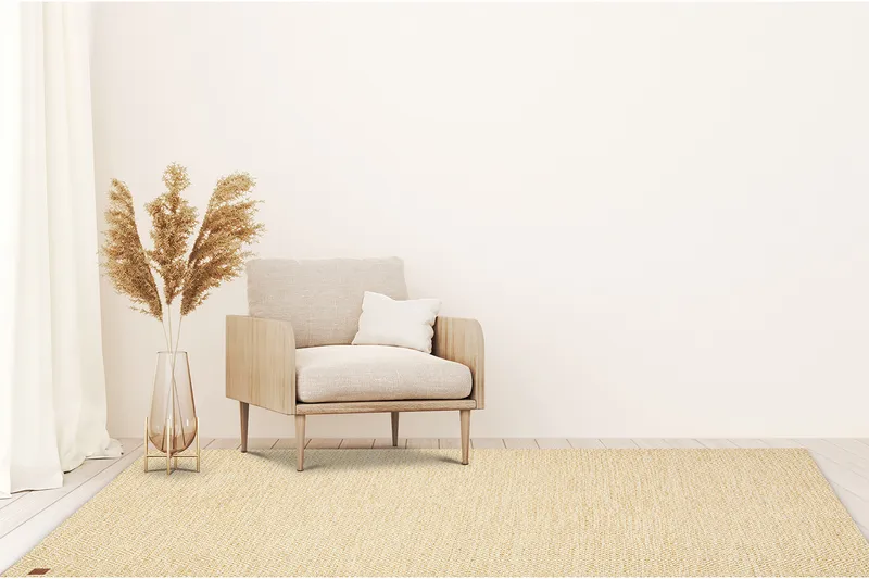 Gåsöga Ullteppe 240x340 cm Rektangulær - Gul - Tekstiler - Tepper & Matter - Moderne tepper - Ullteppe