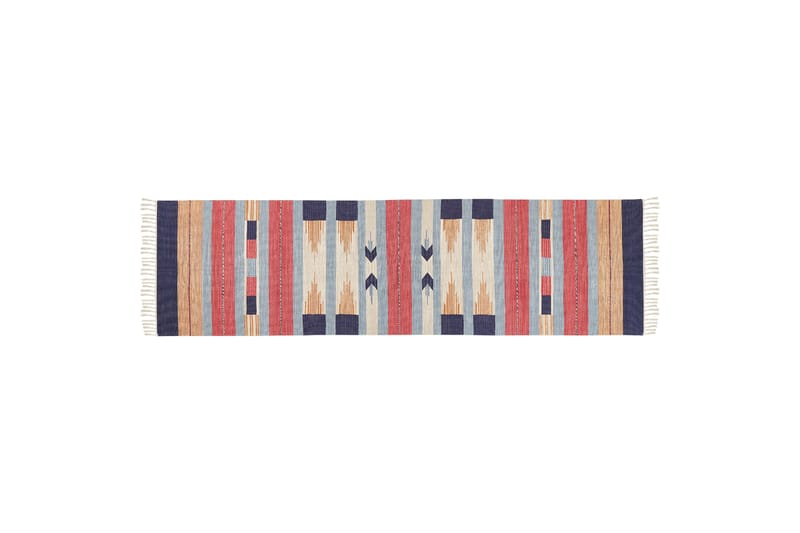 Gandzak Bomullsteppe 80x300 cm - Blå - Tekstiler - Tepper & Matter - Moderne tepper - Bomullstepper