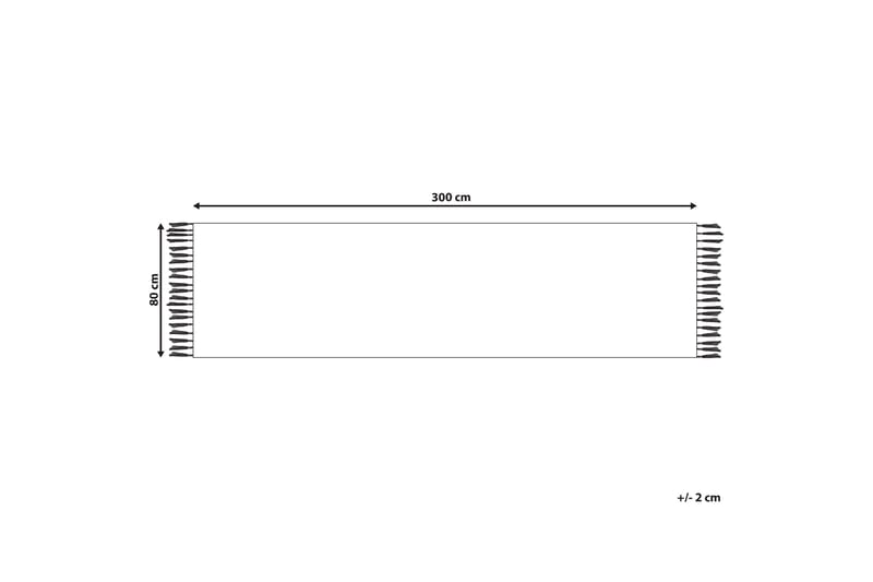 Gandzak Bomullsteppe 80x300 cm - Blå - Tekstiler - Tepper & Matter - Moderne tepper - Bomullstepper