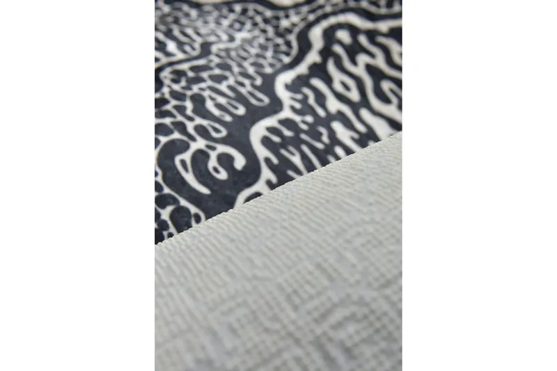 Hall Matte Anna - Svart (80 x 300) - Svart / Fløyel - Tekstiler - Tepper & Matter - Moderne tepper - Gangmatter