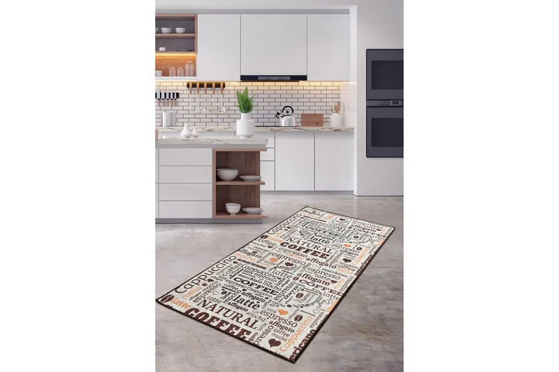 Hall Matte Fincan - Ecru (100 x 300), Flerfarget/Fløyel