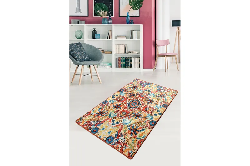 Hall Matte Mood (100 x 300) - Flerfarget/Fløyel - Tekstiler - Tepper & Matter - Moderne tepper - Gangmatter