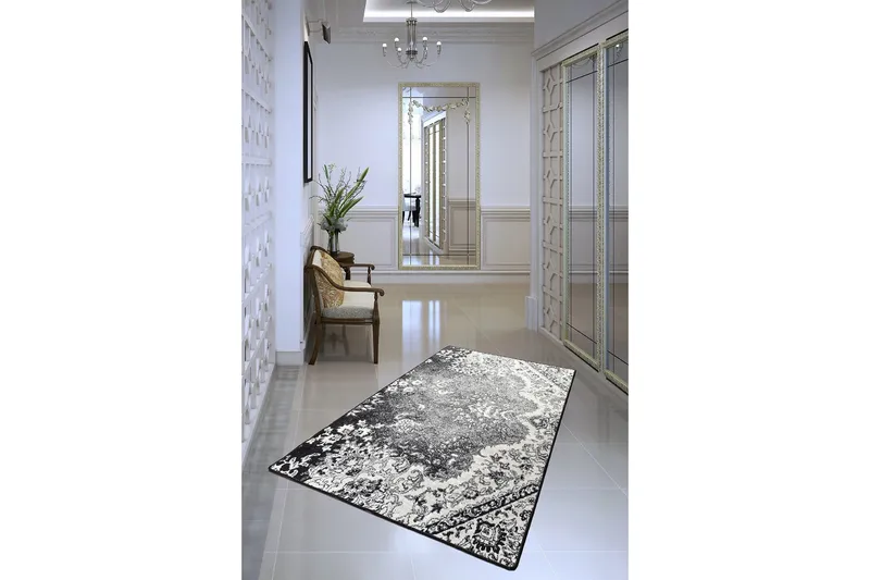 Hall Matte Raylee (100 x 300) - Flerfarget/Fløyel - Tekstiler - Tepper & Matter - Moderne tepper - Gangmatter