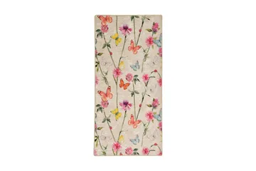 Hall Matte Sommerfugl (100 x 300) - Flerfarget/Fløyel - Tekstiler - Tepper & Matter - Moderne tepper - Gangmatter