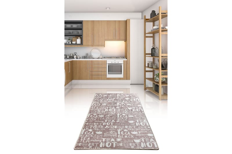 Hall Matte Varmte Te - Beige - Tekstiler - Tepper & Matter - Moderne tepper - Gangmatter