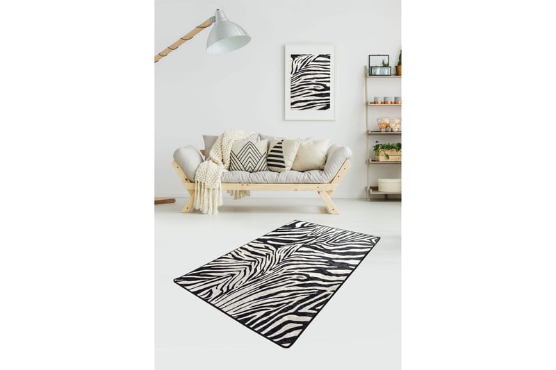 Hall Matte Zebra (100 x 300) - Flerfarget/Fløyel - Tekstiler - Tepper & Matter - Moderne tepper - Gangmatter
