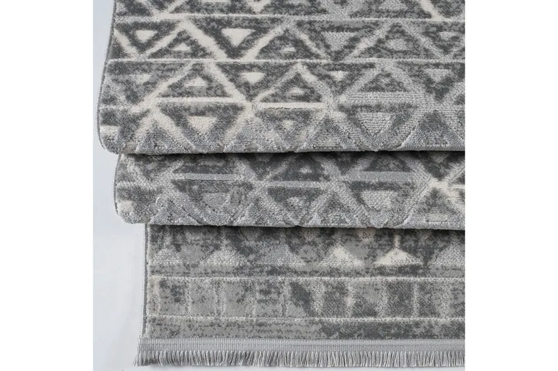 Naveena Gangmatte 100x400 cm Rektangulær - Grå/Krem - Tekstiler - Tepper & Matter - Moderne tepper - Gangmatter