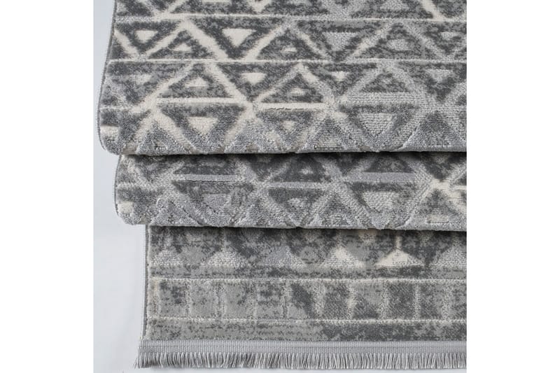 Naveena Gangmatte 120x350 cm Rektangulær - Grå/Krem - Tekstiler - Tepper & Matter - Moderne tepper - Gangmatter