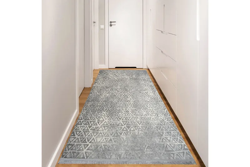 Naveena Gangmatte 120x450 cm Rektangulær, Grå/Krem