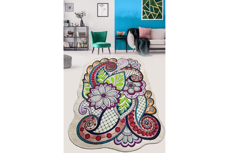 Nibo Gangmatte 80x100 cm Rektangulær, Flerfarget