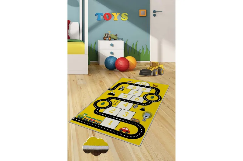 Nonu Gangmatte 100x150 cm Rektangulær - Gul - Tekstiler - Tepper & Matter - Moderne tepper - Gangmatter