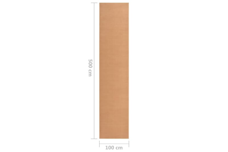 Teppeløper BCF beige 100x500 cm - Beige - Hall matte - Gangmatter