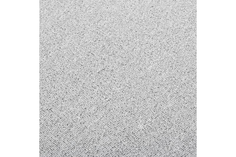 Teppeløper lysegrå 80x300 cm - Grå - Hall matte - Gangmatter