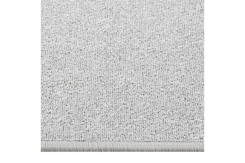 Teppeløper lysegrå 80x300 cm - Grå - Hall matte - Gangmatter