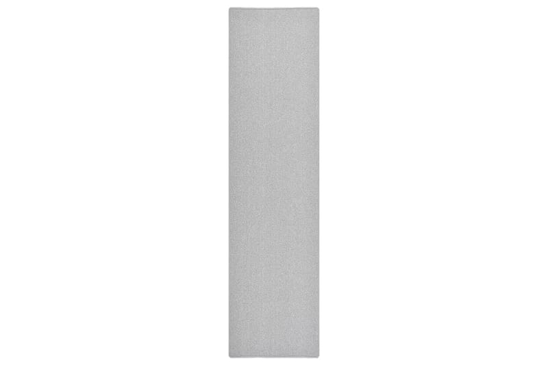 Teppeløper lysegrå 80x300 cm - Grå - Tekstiler - Tepper & Matter - Moderne tepper - Gangmatter