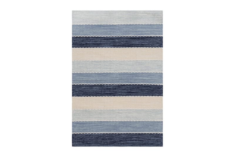Garnteppe Båstad - 140x200 cm, Blå - Tekstiler - Tepper & Matter - Moderne tepper - Bomullstepper