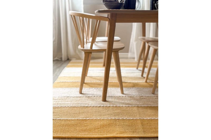 Garnteppe Båstad - 140x200 cm, Gul - Tekstiler - Tepper & Matter - Moderne tepper - Bomullstepper