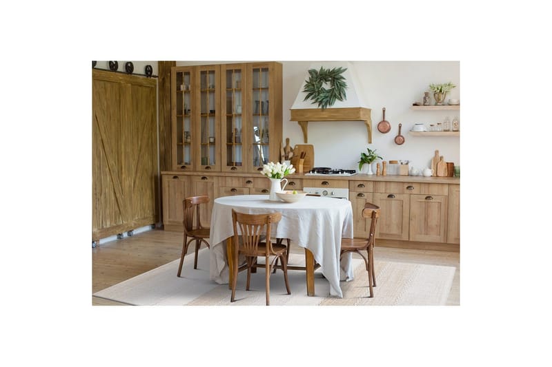 Garnteppe Båstad - 140x200 cm, Krem - Tekstiler - Tepper & Matter - Moderne tepper - Bomullstepper