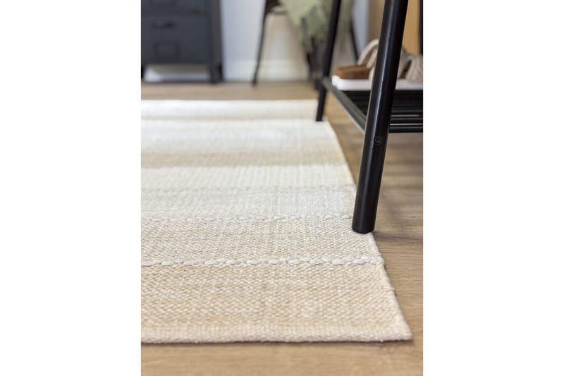 Garnteppe Båstad - 140x200 cm, Krem - Tekstiler - Tepper & Matter - Moderne tepper - Bomullstepper