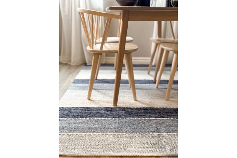 Garnteppe Båstad - 160x230 cm, Blå - Tekstiler - Tepper & Matter - Moderne tepper - Bomullstepper