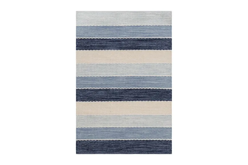 Garnteppe Båstad - 160x230 cm, Blå - Tekstiler - Tepper & Matter - Moderne tepper - Bomullstepper