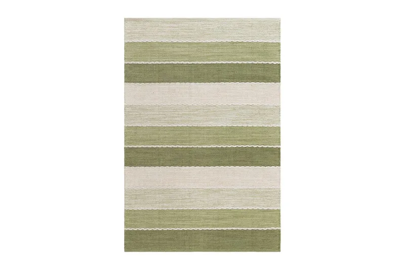 Garnteppe Båstad - 160x230 cm, Grønn - Tekstiler - Tepper & Matter - Moderne tepper - Bomullstepper