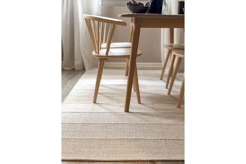 Garnteppe Båstad - 160x230 cm, Krem - Tekstiler - Tepper & Matter - Moderne tepper - Bomullstepper