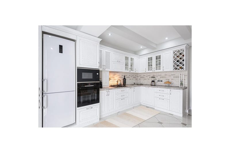 Garnteppe Båstad - 75x150 cm, Krem - Tekstiler - Tepper & Matter - Moderne tepper - Bomullstepper