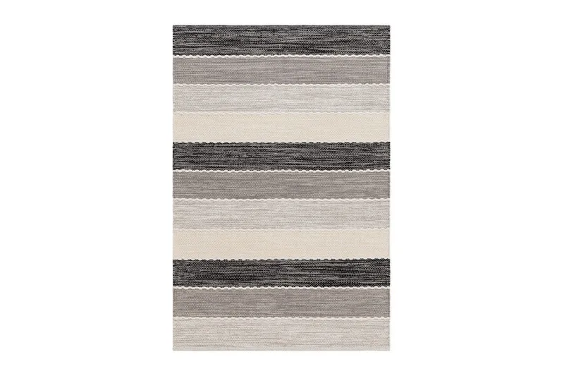 Garnteppe Båstad - 75x150 cm, Svart - Tekstiler - Tepper & Matter - Moderne tepper - Bomullstepper