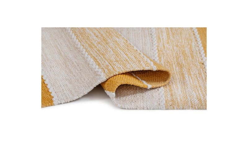 Garnteppe Båstad - 75x220 cm, Gul - Tekstiler - Tepper & Matter - Moderne tepper - Bomullstepper