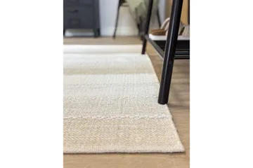 Garnteppe Båstad - 75x280 cm, Krem - Tekstiler - Tepper & Matter - Moderne tepper - Bomullstepper