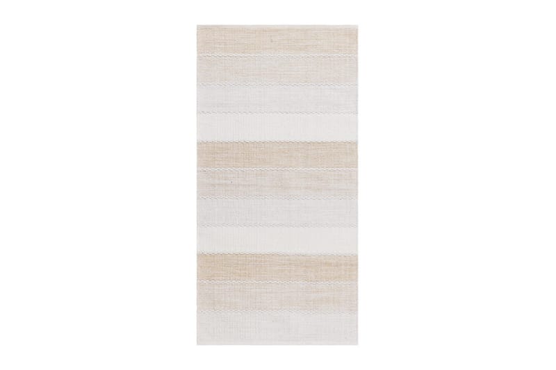 Garnteppe Båstad - 75x280 cm, Krem - Tekstiler - Tepper & Matter - Moderne tepper - Bomullstepper