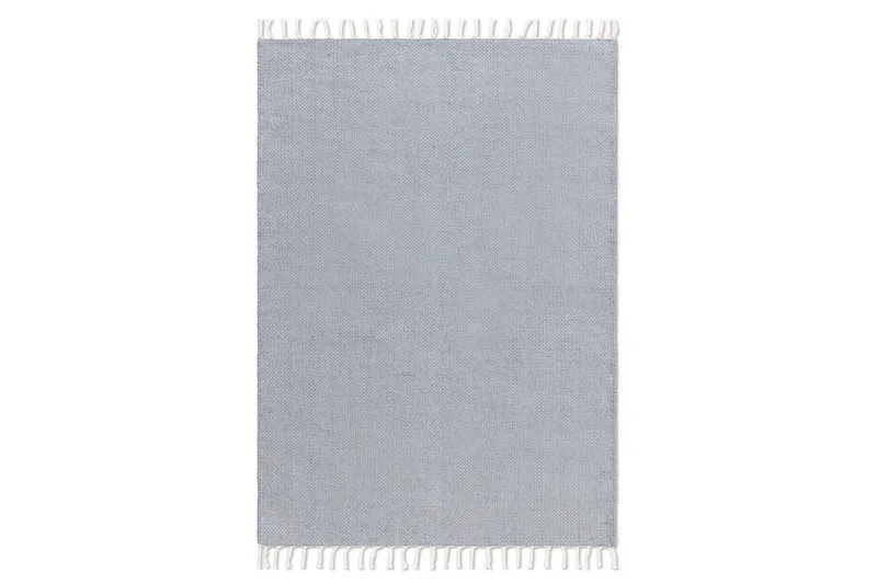 Garnteppe Line - 130x190 cm, Dueblå - Tekstiler - Tepper & Matter - Moderne tepper - Bomullstepper