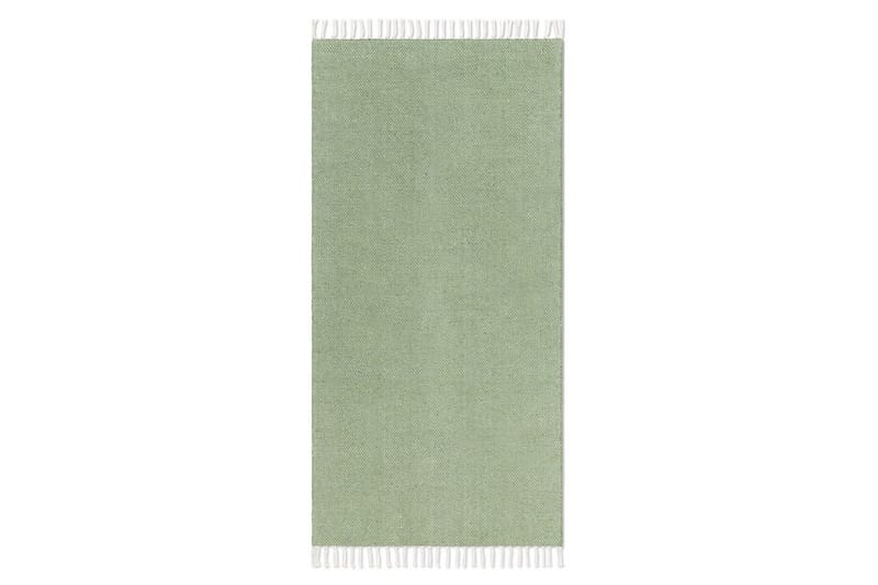 Garnteppe Line - 130x190 cm, Grønn - Tekstiler - Tepper & Matter - Moderne tepper - Bomullstepper